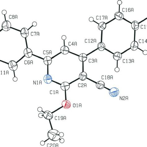 The Molecular Structure Of Molecule A In The Asymmetric Unit Of The