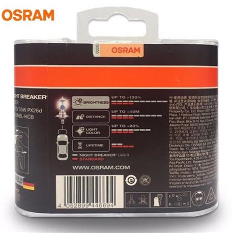 OSRAM H7 64210NBL12V 55W 4300K GECE KIRICI LAZER Halojen Araba Ampul