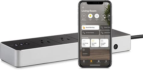 Eve Energy Strip Apple Homekit Smart Home Triple Outlet Power Meter