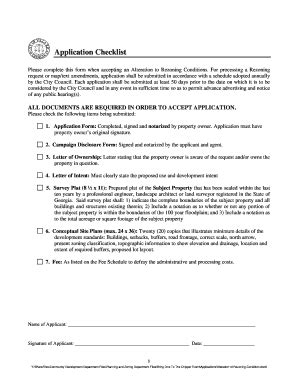 Fillable Online Application For Rezoning Conditional Use Conditional