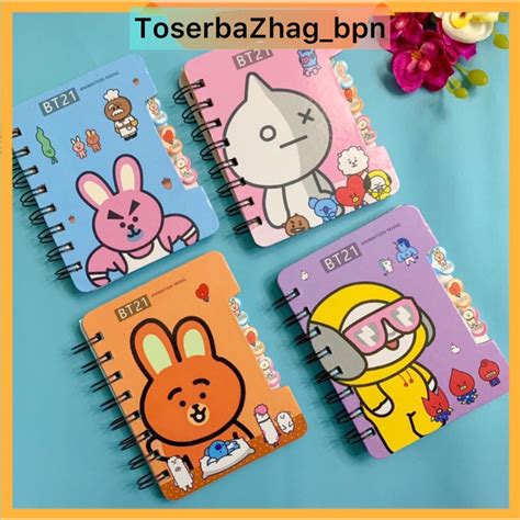 Jual Buku Diary Spiral Motif Bt Buku Notes Spiral Bts Buku Memo