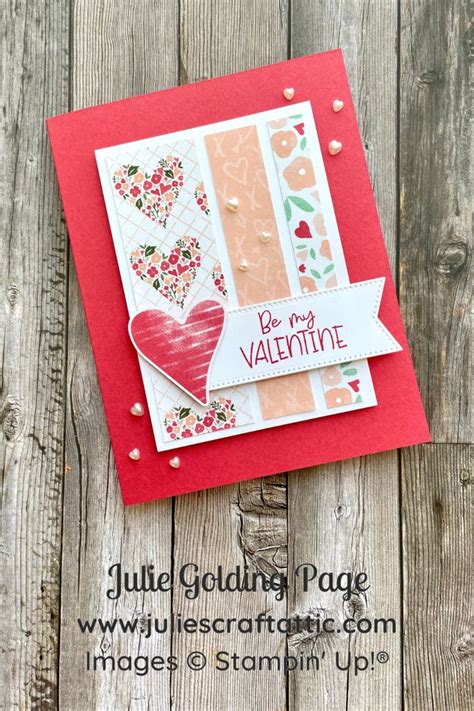 A Valentine S Day Card Made With Stamping And Paper