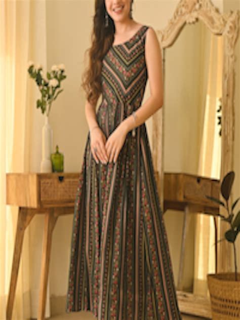 Buy Rustorange Ethnic Motifs Maxi Maxi Dress Dresses For Women