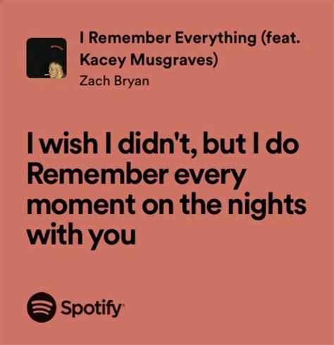 I Remember Everything Feat Kacey Musgraves Zach Bryan Country