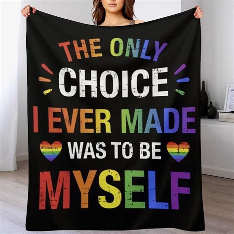 LGBT Blanket Gay Pride Throw Rainbow LGBT Colorful Flannel Soft Warm Enlarged Blankets 50x40