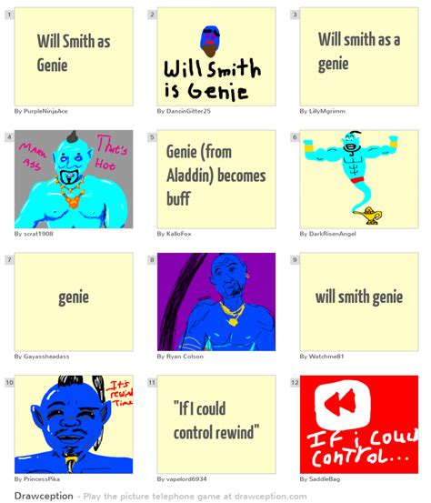 Will Smith as Genie - Drawception