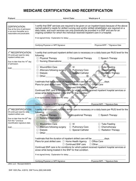 Medicare Certification Form Fill Out Sign Online DocHub