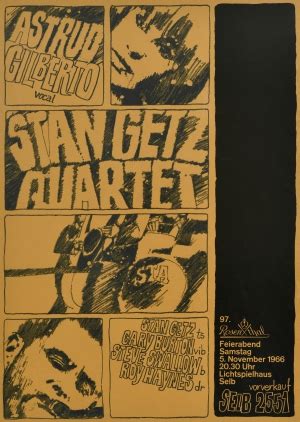 Original Vintage Posters Advertising Posters Stan Getz Astrud