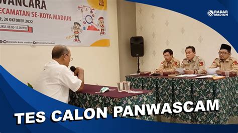 MADIUN 18 Calon Panwascam Kota Madiun Jalani Tes Wawancara YouTube