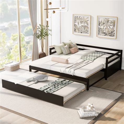 Buy Extendable Daybed With Trundle Twin To King Daybed Sofa Bed Solid Wood Daybed For Living