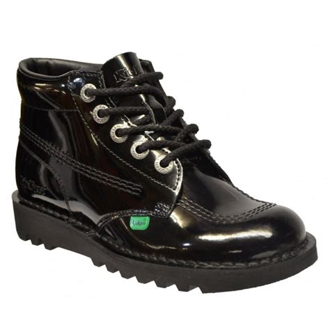 Kickers Kickers Kick Hi W Core Patent Black N11 Ladies Boots