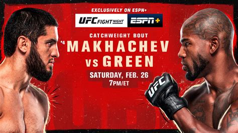 Ufc Fight Night Makhachev Vs Green On February Exclusively On