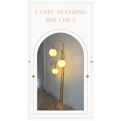 Jual LAMPU BOLA ISI 3/LAMPU STANDING BOLA/LAMPU STANDING DEKORASI/LAMPU ...