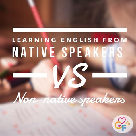 Learning English for kids from a native speaker vs. a non-native ...