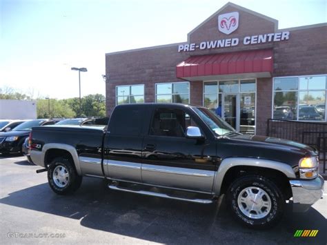 2001 Onyx Black GMC Sierra 1500 SLE Extended Cab 4x4 70618438