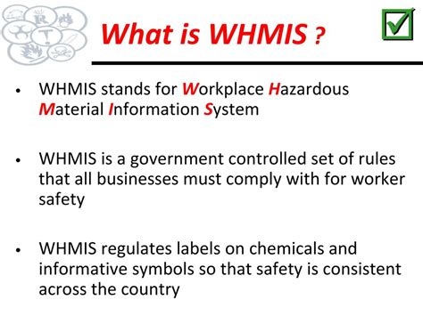 Lesson 1 Whmis And Its Importance Ppt Download