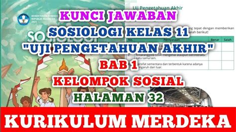 Soal And Kunci Jawaban Sosiologi Kelas 11 Sma Halaman 32 38 Bab 1 Kelompok Sosial Di Masyarakat