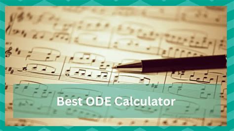 Best Ode Calculator To Try Out Jscalc Blog