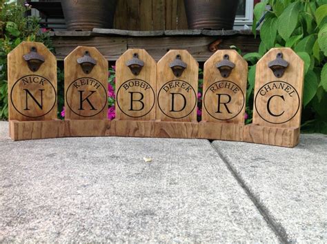 Groomsmen Gift Personalized Beer Bottle Opener Rustic Etsy