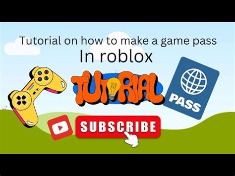 Tutorial On How To Make A Game Pass In Roblox Youtube