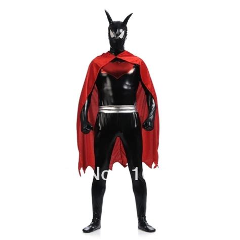 Batman Beyond Costume Shiny Metallic Close Fitted Batman Beyond Costume For Halloween Party