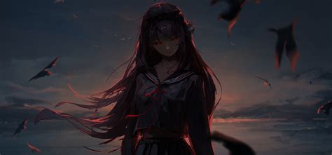 2316x1080 Resolution Anime Evil Girl Art 2316x1080 Resolution Wallpaper ...