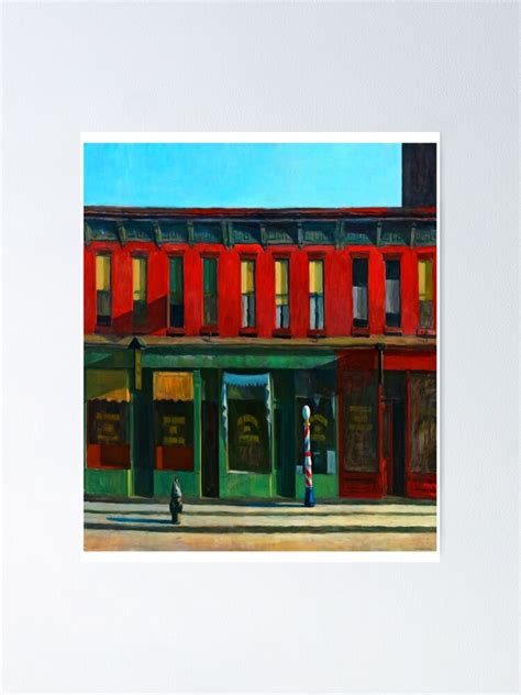 "Edward Hopper Early Sunday Morning 1930 " Poster for Sale by Lakazed ...