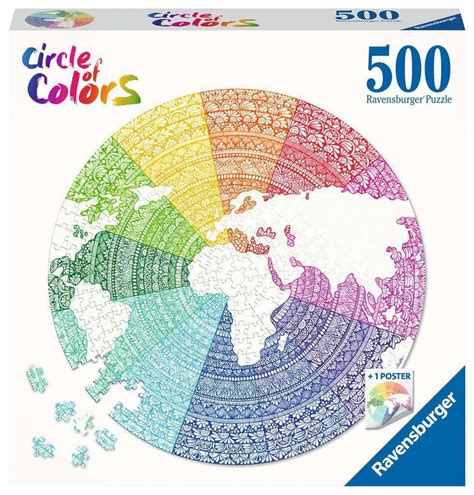 Puzzle Ravensburger Circle Of Colors Flowers Paleta Kolor W