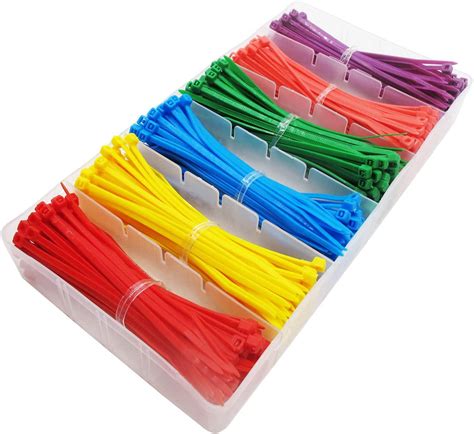 Colored Zip Ties 4 Inch Kit - 480 Packs Cable Ties Multicolor Mix ...