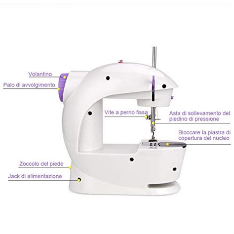 Faburo Mini Macchina Da Cucire Con Scaffale Di Espansione E 10 Pz