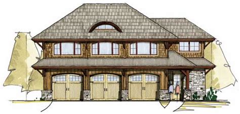 Elm Carriage House Floor Plan by MossCreek Designs