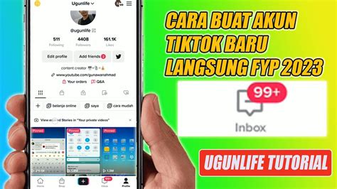 Cara Buat Akun Tiktok Baru Langsung Fyp Youtube