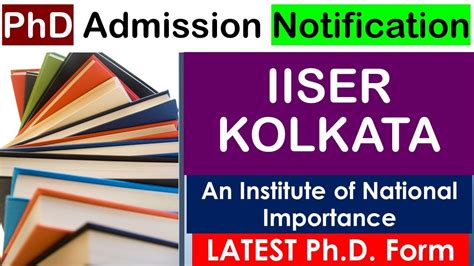 Phd Admission Iiser Kolkata Iiser Phd Admission Last