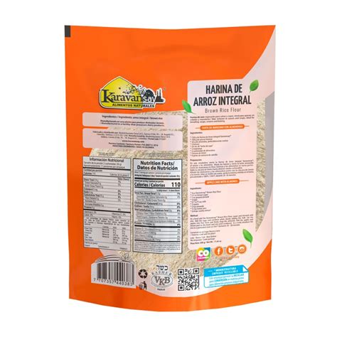 Harina De Arroz Integral X 500g Karavansay