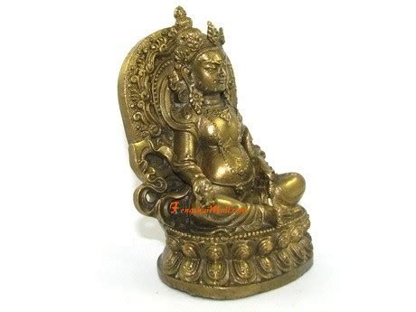 Brass Tibetan Wealth God Dzambala (S) :: Jambhala