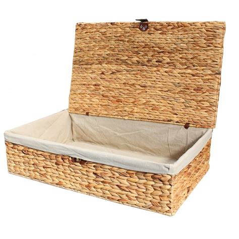 Water Hyacinth Underbed Storage Basket