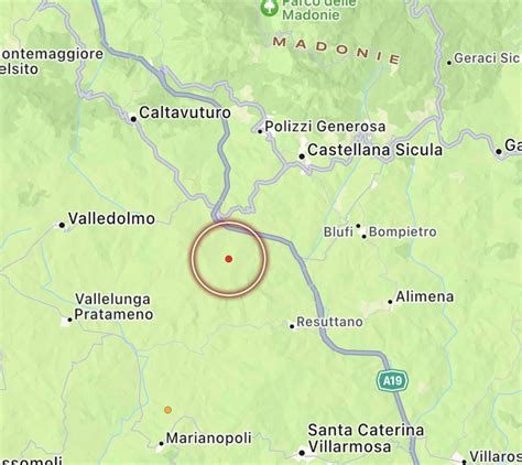 Scossa Di Terremoto In Sicilia Epicentro A Resuttano Dati E Mappe