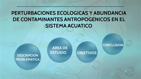 Perturbaciones Ecologicas Y Abundancia De Contaminantes By Juliana