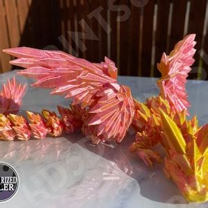 Articulated Winged Crystal Dragon Beautiful Fairy Gem Dragon Etsy