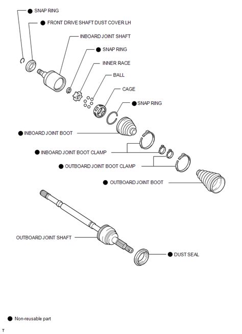 Toyota Tundra Service Manual Components Front Drive Shaft Assembly