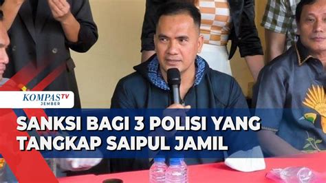 Sanksi Bagi Polisi Yang Langgar Prosedur Penangkapan Saipul Jamil