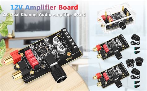 Amazon Speaker DIY Kit DROK 15W 15W Amplifier Board 2pcs 15W 4