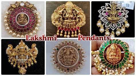 Gold Lakshmi Pendant Designs With Weight Online Bellvalefarms