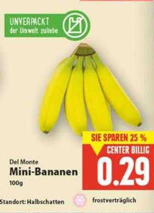 Del Monte Mini Bananen Angebot Bei E Center 1Prospekte De