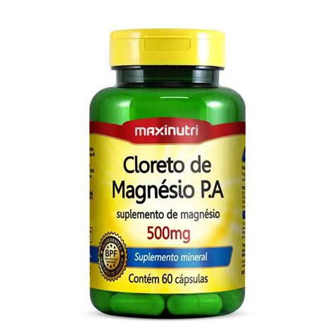 Cloreto De Magn Sio Mg C Psulas Maxinutri