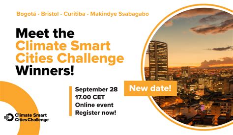 Join Us At The Climate Smart Cities Challenge Winners Event Climate