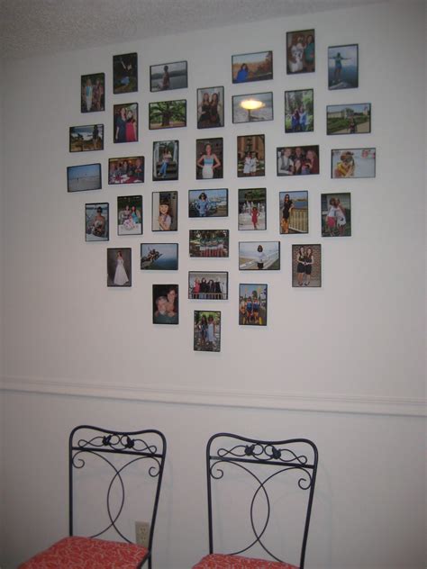 Easy Heart Photo Wall