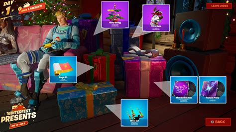 Presentes de Natal Fortnite Como pegar itens de graça no Chalé