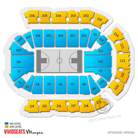 Spokane Arena Seating Chart Draw Stunning Portraits