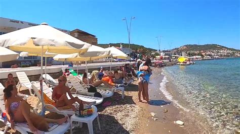 Yenifoça Beach Walking Tour Izmir Turkey Youtube